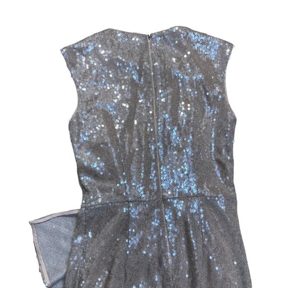 Kay Unger Size 4 Carla Shirred Sequin Dress Drape Light Pink Evening Gown NWOT - Picture 4 of 10